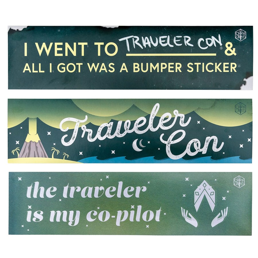 Accessories Mighty Nein | Traveler Con Bumper Sticker 3-Pack Set