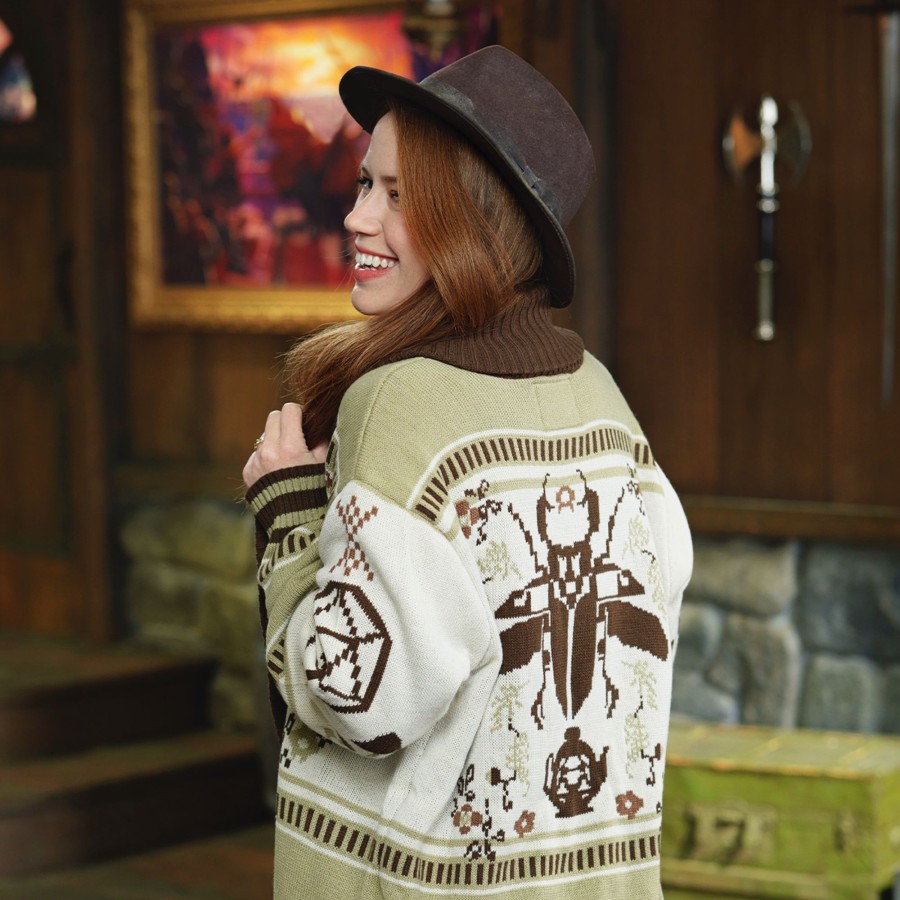 Apparel Mighty Nein | Beauty Of Exandria: The Wildes - Caduceus Clay Cardigan Sweater