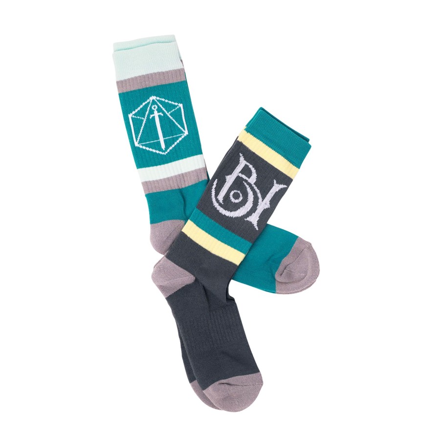 Apparel Bells Hells | Bells Hells Retro Crew Socks 2-Pack