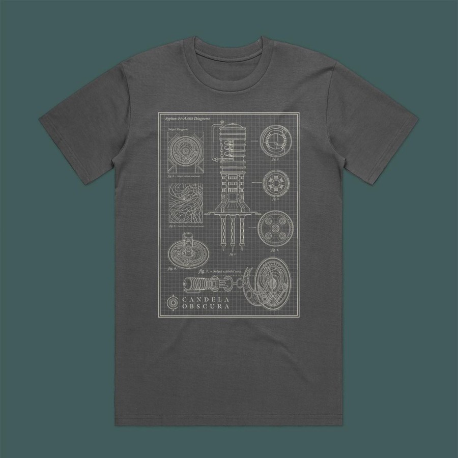 Apparel Candela Obscura | Candela Obscura Blueprint T-Shirt